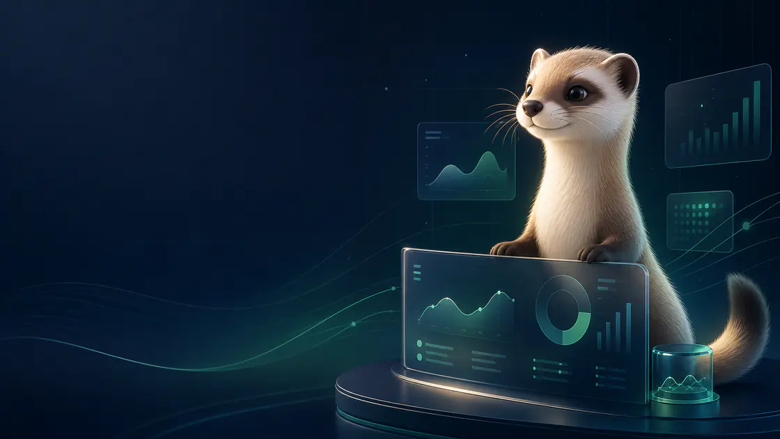 A stylized stoat beside the StatStoat private analytics interface
